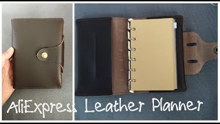 AliExpress Leather Planner  Unboxing [upl. by Kendricks]