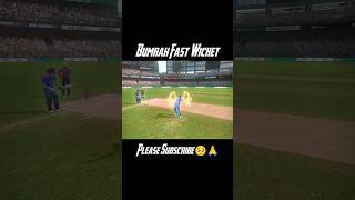 Bumrah Fast Wicket  shorts cricket rc24 viralvideo [upl. by Doi]