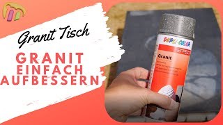 Granit Tischplatte wieder aufbereiten Ganz einfach [upl. by Epstein]