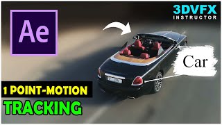 After Effects 1Point Motion Tracking Tutorial for Beginners [upl. by Pepin]