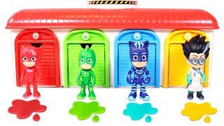 PJ MASKS 🚌 Aprende los colores con PJ Masks en el Garaje de Tayo [upl. by Frymire]