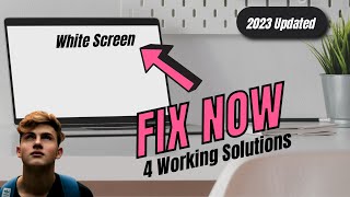 How To Fix White Screen on Windows 10 1187 LaptopPC  2023 NEW [upl. by Aleyak]