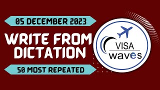 PTE Write From Dictation  DEC 2023  Most Repeated [upl. by Clayton106]