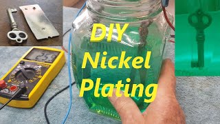 How to nickel plate at home  a detailed DIY guide to simple electroplating restoration [upl. by Raffo]