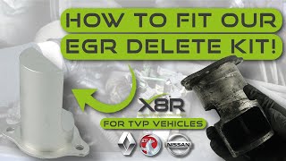 TVP Trafic Vivaro Primastar EGR DeleteBlanking Kit  Stop Carbon BuildUp In Your EGR with X8R [upl. by Thgiled445]