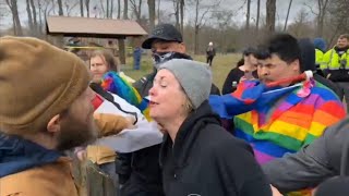 Groups Clash At Drag Storytime Protest Wadsworth OH [upl. by Yannodrahc]