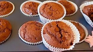 Die besten Schokomuffins mit Nutella  Saftig und fluffig  Einfaches Rezept [upl. by Ahsenac]