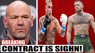 Dana White CONFIRMS Jake Paul vs Conor McGregor Fight [upl. by Suirada]