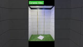 Decorating Ceramic tiles bathroom ceramictiles ceramictiletrimforbathroom سيراميك [upl. by Pollux]