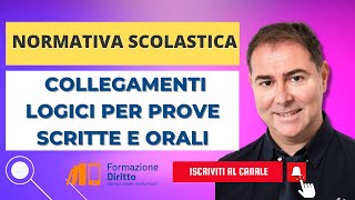 NORMATIVA SCOLASTICA COLLEGAMENTI LOGICI PER PROVE SCRITTE E ORALI [upl. by Ahron]