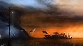 Birth of a tornado  Speed Paint in photoshop HD [upl. by Eissen]