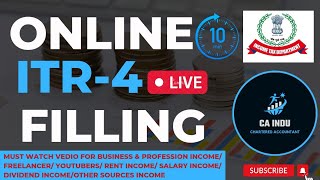 ITR 4 Filing Online II How to File ITR Online ll ITR 4 कैसे फाइल करे itr [upl. by Toolis591]