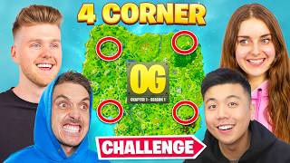 The OG FORTNITE 4 CORNER Challenge [upl. by Ossy]