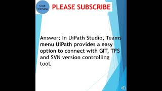 Which Version Controlling Tool UiPath support [upl. by Tabor]