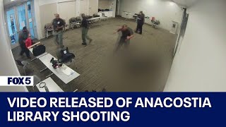 Surveillance video released of Anacostia Library shooting [upl. by Zetrok]