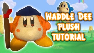 KIRBY Plush Tutorial  How to Make a Bandana Waddle Dee Plush [upl. by Ainsley]