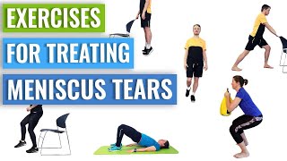 Meniscus Tear Exercises 23 Exercises and Stretches Explained and Demonstrated [upl. by Aztiraj]