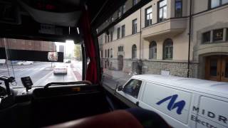 Sweden Arlanda Airport CoachesFlygbussarna ride from Airport Terminal 5 to Stockholm City [upl. by Oren]