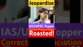 IASUPSC Topper Roasted❗Jeopardize PronunciationMeaning amp Example Sentence viralshorts trending [upl. by Gerhardine527]