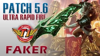 SKT T1 Faker  Ultra Rapid Fire Riven [upl. by Rabbaj]