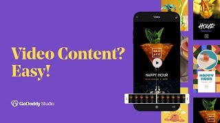 How to Create Video Content  GoDaddy Studio [upl. by Myra]