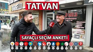 TATVAN SAYAÇLI SEÇİM ANKETİ 2024 Tatvanda Hangi Parti Önde [upl. by Banna]