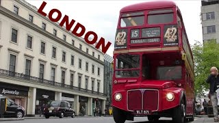 Letzte Fahrt im alten Routemaster Bus London Linie 15 one of the last rides line 15 ORIGINAL SOUND [upl. by Joanie962]