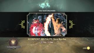 Krypt Location Scorpions Brutality Shirai Ryu Fire The Hanging Bridge 827 MKX [upl. by Everett759]