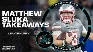 Takeaways from UNLV QB Matthew Sluka leaving due to NIL issues  The Pat McAfee Show [upl. by Dolhenty]