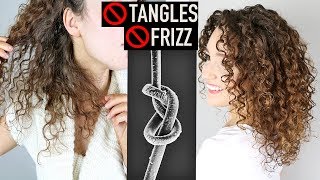 Causes of Tangles in Curly Hair amp How to Prevent Frizz  Curly Haircare for Beginners [upl. by Coulson353]