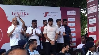 Taneira’s ‘Saree Run’In the presence of Mr Ambuj Narayan CEO Taneira Mr Tejasvi Surya [upl. by Zosema968]