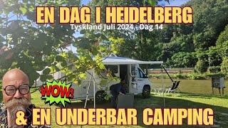 En underbar liten familjär camping direkt vid floden Neckar strax utanför Heidelberg Så fint [upl. by Anallij]