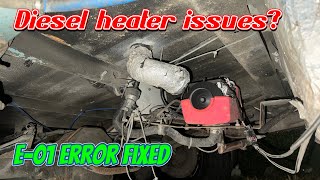 E01 error Solved Chinese diesel heater issues [upl. by Airemahs736]