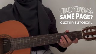 คิดแต่ไม่ถึง Same Page  Tilly Birds Guitar Tutorial [upl. by Krusche371]