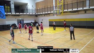 Week 6 Day 3 Rome Raptors vs Vatican Valors [upl. by Iemaj904]