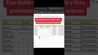 Poner fecha con calendario en Excel 👌😎 [upl. by Annora]