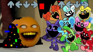 FNF Sliced But ALL Smiling Critters Cat nap x pibby Annoying Orange Sing it  Friday Night Funkin [upl. by Ikkela230]