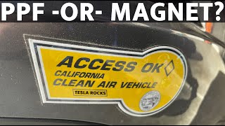 Apply CARPOOL Stickers with PPF or Magnet Sheets on your Tesla Model Y or 3 [upl. by Cired]