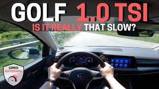 Top Speed With Just 3 Cylinders VW Golf 8 10 TSI 110 HP [upl. by Faina]