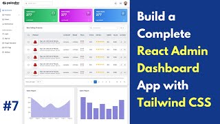 7 Build a Complete React Admin Dashboard App  React Vite Tailwind Css Material Ui [upl. by Coulter351]