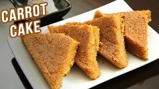 Carrot Cake Recipe  How To Make Eggless Carrot Cake At Home  Dessert Recipe  Ruchi Bharani [upl. by Cormack]