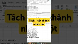 Tách dữ liệu thành nhiều cột nhanh chóng với Text to Columns excel exceltricks exceltips excel [upl. by Bak]