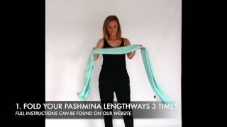 THE ITALIAN KNOT  How to Wear a Pashmina [upl. by Wernher]