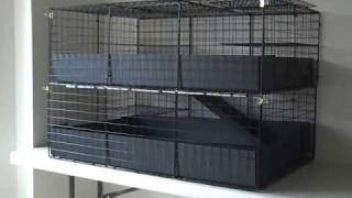 CampC Guinea Pig Cage 2x3x2 Large 2Level Colonial Enclosed [upl. by Asilenna]