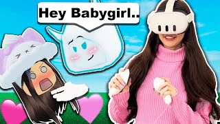 My CRUSH Was FLIRTING With me😳 Roblox Vr Hands [upl. by Pippo]