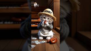 Selling sausages sadcat funnycat cutecat aicat [upl. by Heger]