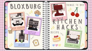 Bloxburg  Kitchen Hacks  Functional  Tips amp Designs  Series 21 [upl. by Kawai]