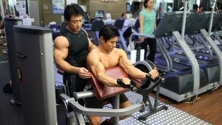 루존헬스케어  암 컬 머신 Arm Curl Machine  세계보디빌딩챔피언 김준호 [upl. by Questa]