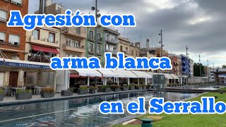 Agresión con arma blanca en el Serrallo [upl. by Annuahsal]