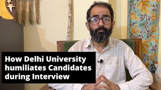 Know how discrimination is made during interview at Delhi University Dr Abhay Kumar speaks [upl. by Yro]